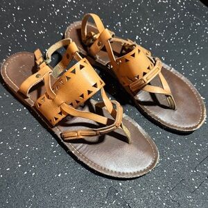 Mossimo Supply Co. Camel Strappy Sandals